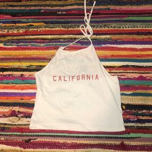 California white halter top